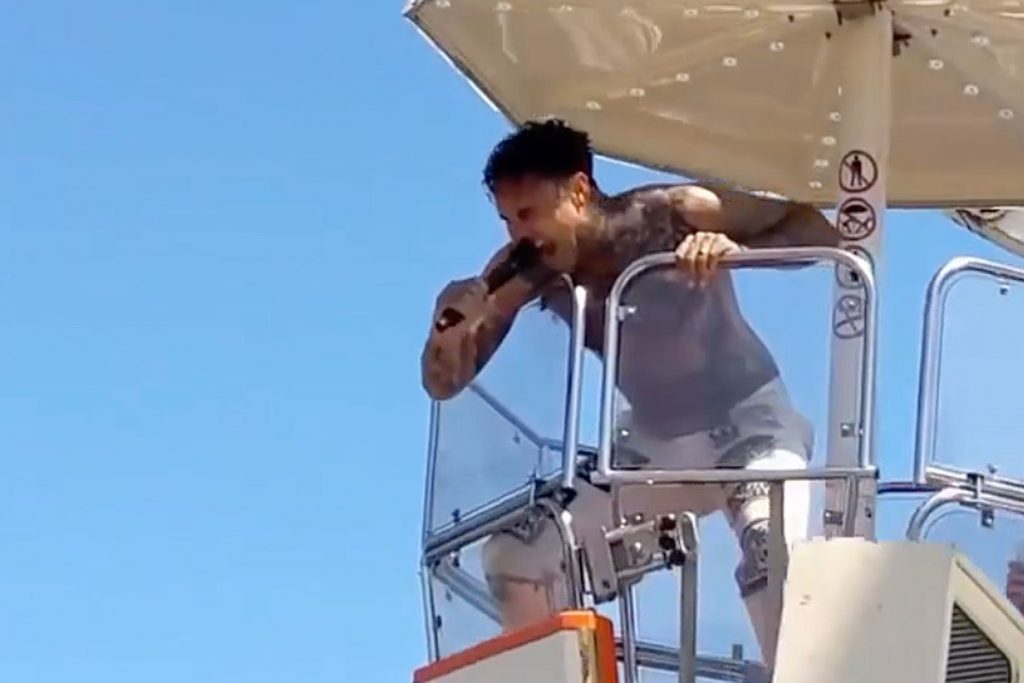 WATCH: Fever 333 Singer Hits New High Screaming on Ferris Wheel