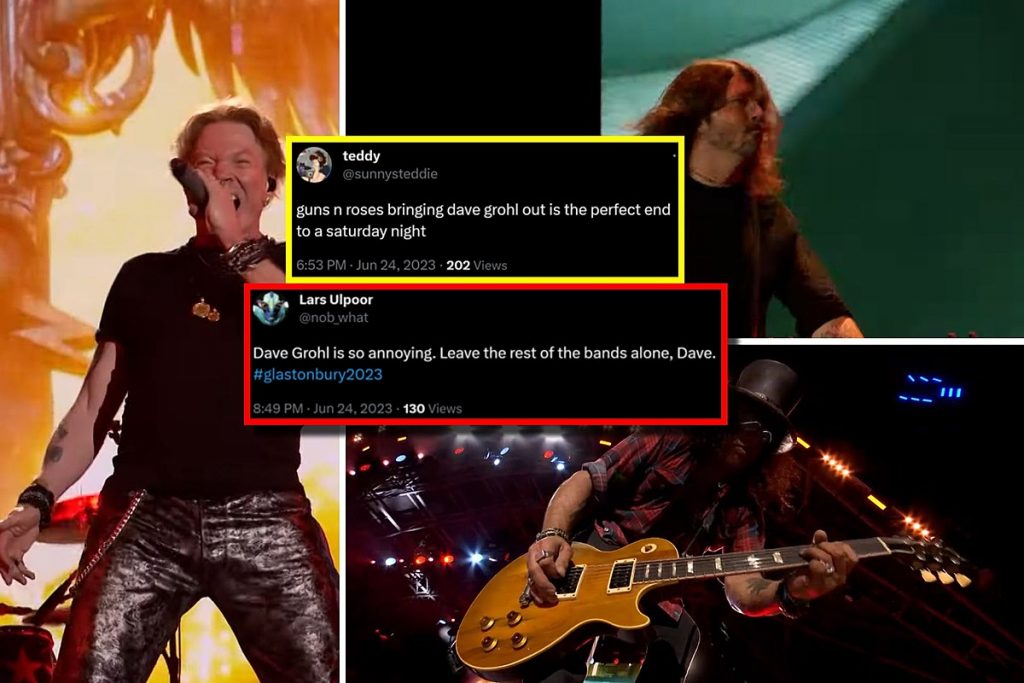 Dave Grohl Joins GN’R’ Polarizing Glastonbury Set + Fans React
