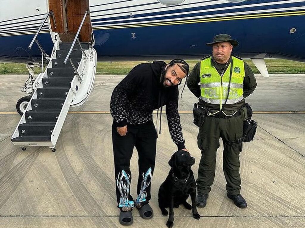 French Montana Shares Video of Colombia Authorities Searching His Private Jet for Drugs