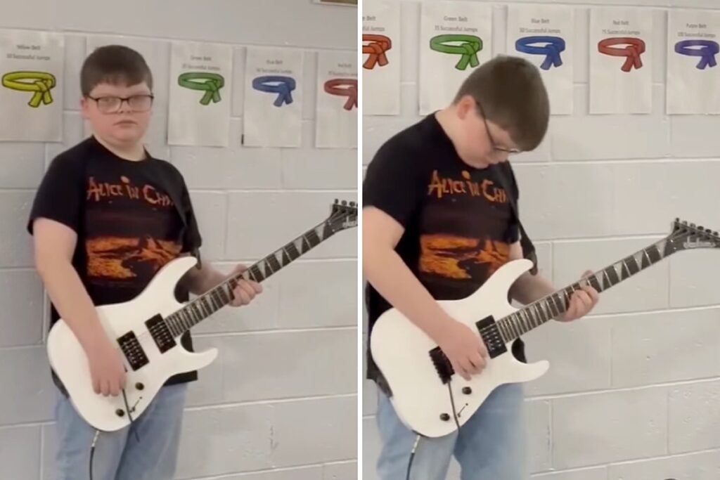 11-Year-Old Goes Viral for Massive Metal Riffs at Talent Show