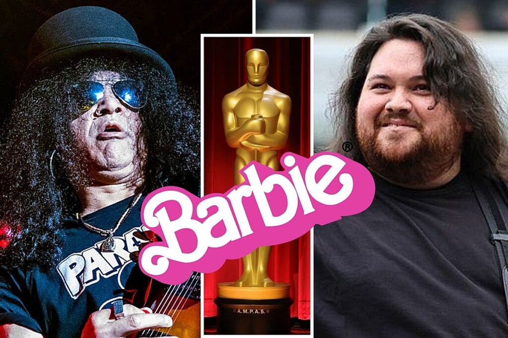 Slash + Wolfgang Van Halen Perform ‘Barbie’ Song at Oscars