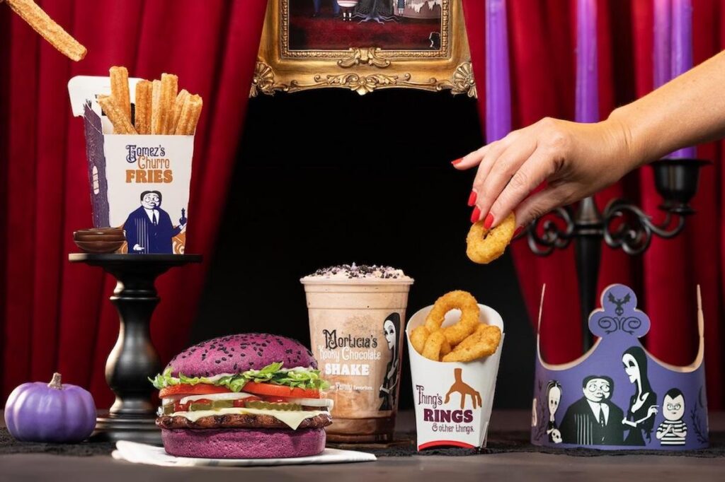 Burger King Announces ‘Addams Family’ Whopper With Purple Bun