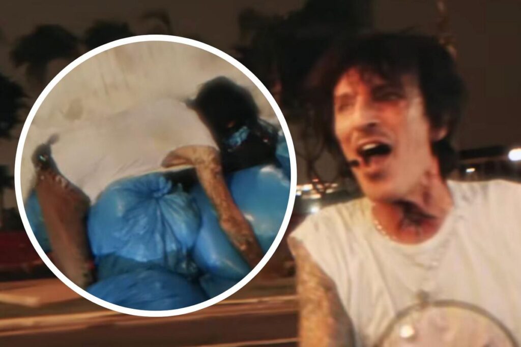 Watch Motley Crue Get Dumped Out of a Garbage Truck