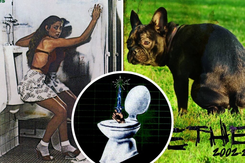 11 Rock + Metal Album Covers That Are Ideal Bathroom Decor