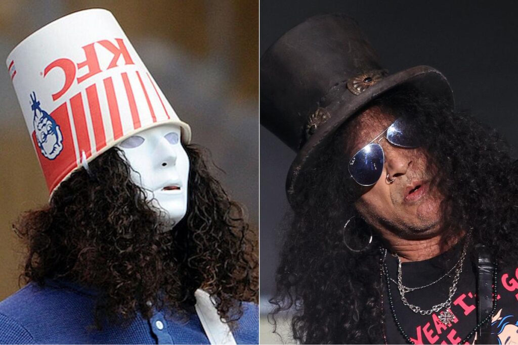 Buckethead Responds to Slash Reposting Video of Him on Instagram