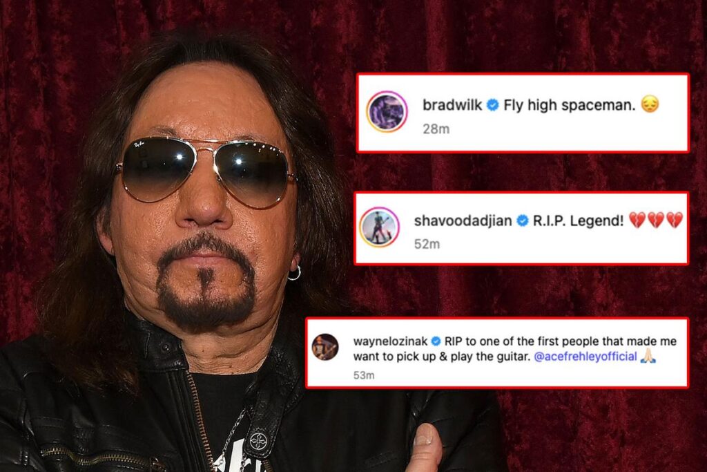 Rockers Mourn the Death of Legendary KISS Guitarist Ace Frehley Rockers Mourn the Death of Legendary KISS Guitarist Ace Frehley