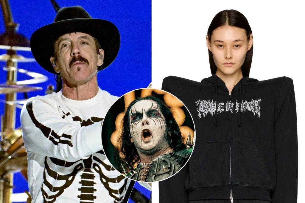 Anthony Kiedis Rocks $2,500 Designer Black Metal Sweatsuit