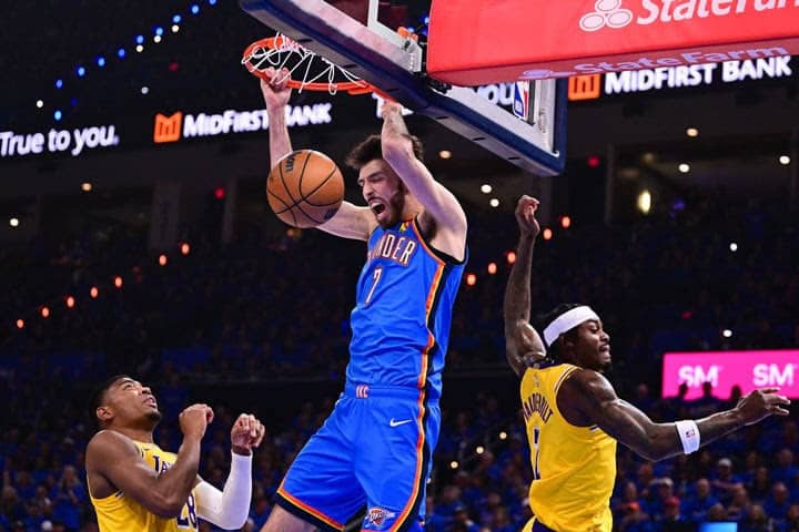 Chet Holmgren Leads Thunder Past Lakers in Historic Game 1 Performance